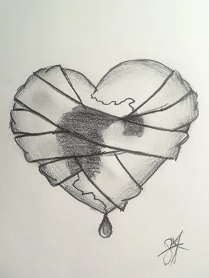 Рисунки карандашом про разбитую любовь (56 фото) 🔥 Прикольные картинки и  юмор