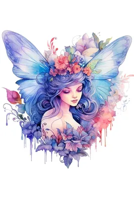 Fairy. Фея. PNG. | Искусство с феями, Фея картинки, Цветочное искусство