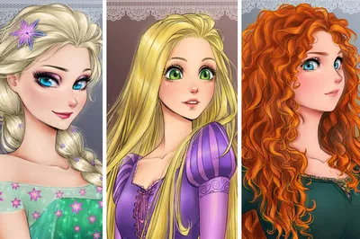 Невероятно красивые принцессы Disney в стиле аниме | Princesas disney, Arte  da disney, Arte de princesas disney