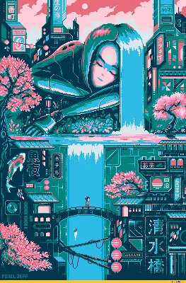 Pixel Gif :: красивые картинки :: pixeljeff :: cyberpunk :: Pixel Art  (Пиксель Арт, Пиксель-Арт) :: art (арт) / картинки, гифки, прикольные  комиксы, интересные статьи по теме.