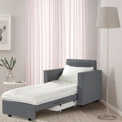 Кресло-кровать Rosy, серый/без принта | Купить по выгодной цене в  интернет-магазине iModern.ru