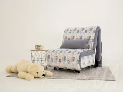 Кресло кровать Смайл голубой раскладное детское