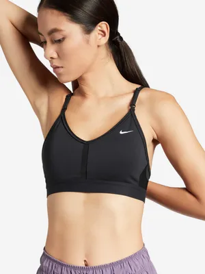 Топ спортивный NIKE Swoosh Medium-Support FB4080-010 для женщин, цвет:  Чёрный - купить в Киеве, Украине в магазине Intertop: цена, фото, отзывы