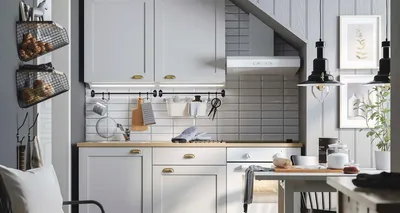 Серая скандинавская кухня 8 кв м «Будбин» от ИКЕА | Interior design  kitchen, Kitchen remodel small, Kitchen interior
