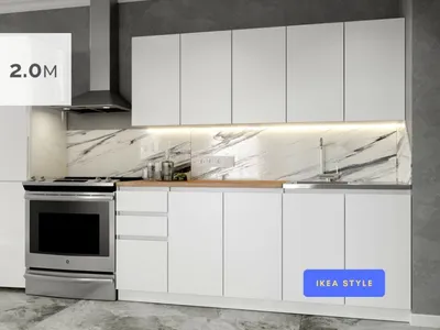 Кухни IKEA 2023 года: каталог стильных новинок мебели для современного  интерьера кухни с матовым, глянцевым, светлым или тёмным фасадом