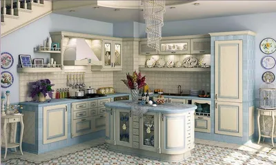 Стиль прованс в интерьере кухни: идеи, советы, 50 + фото - «EVO кухни»