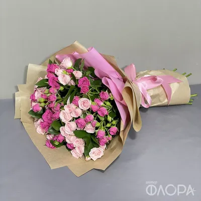 Кремовые кустовые розы в корзине (25 см) - купить в иртернет-магазине Rosa  Grand
