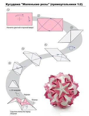 Making an Origami Kusudama Flower