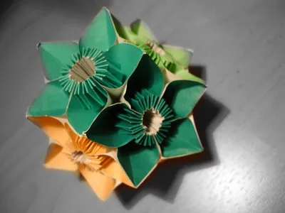 Как сделать цветок кусудама (с иллюстрациями)