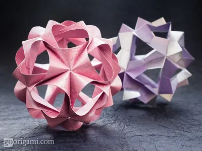 Простая Кусудама оригами (Tomoko Fuse), Simple Kusudama origami - YouTube