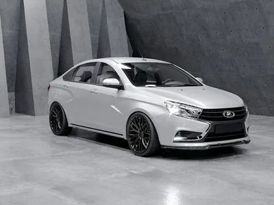 Сплиттер переднего бампера Lada Vesta \"Барс\" купить по цене 2 280 руб. |  Тюнинг-Пласт