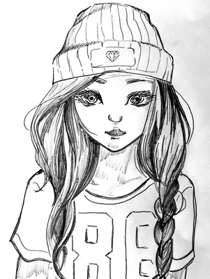 Как нарисовать ДЕВУШКУ В БЕЙСБОЛКЕ, рисунки для срисовки/622/How to draw a  GIRL IN a baseball CAP - YouTube