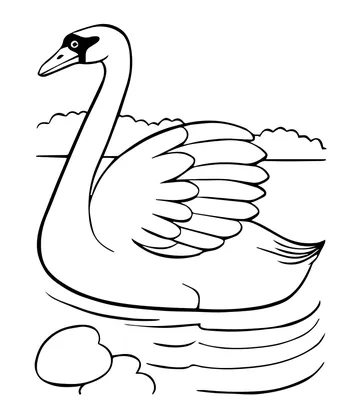 Иллюстрация вектора красивого лебедь красивая. Футболка детей печати для  девочек. Персонаж мультфильма. Белая птица. Иллюстрация вектора -  иллюстрации насчитывающей мечтательно, чертеж: 210128244