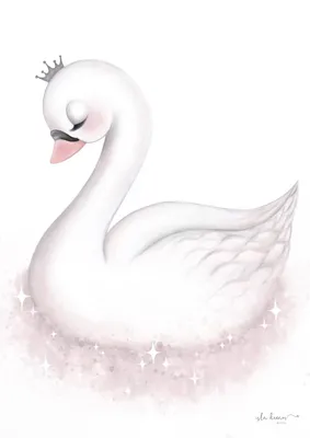 Рисунок Белый лебедь №399368 - «Мир глазами детей!» (02.06.2023 - 12:13)