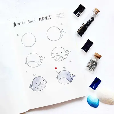 Рисунки в скетчбук легкие для начинающих (50 фото) » рисунки для срисовки  на Газ-квас.ком