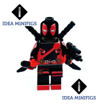 LEGO Marvel Deadpool - Armored Minifigure (100% Genuine LEGO Bricks) Swords  6866 | eBay