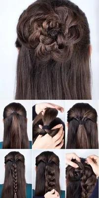 легкие прически самой себе за 5 минут в школу на длинные волосы | Hair  styles, Long hair styles, Easy hairstyles for long hair