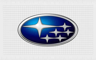 Наклейка на авто логотип Subaru машину виниловая - матовая, глянцевая,  светоотражающая, магнитная, металлизированная