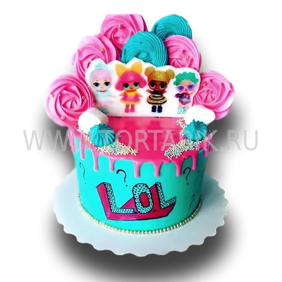 Cream Cake DOLL LOL How to decorate a cake with cream Roses from cream ///  Olya Tortik - YouTube
