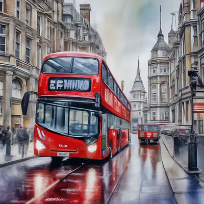 Наклейка Лондонский автобус на Стену – Купить | Виниловые стикеры из  каталога интернет магазина allstick.ru