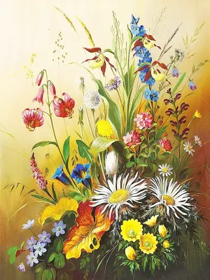 Картина Луговые цветы ᐉ Литвиненко Татьяна ᐉ онлайн-галерея Molbert.