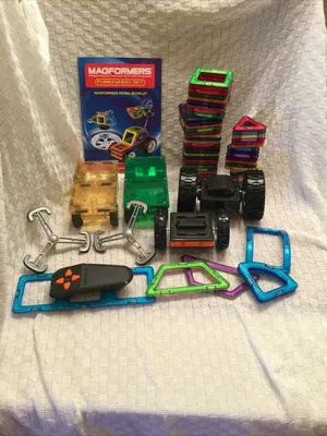 Magformers Power Vehicle Set (81 Piece) Magnetic Tiles Building Set, STEM  Kit | eBay