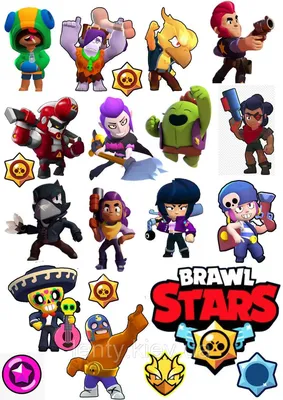 ⋗ Сахарная картинка BRAWL STARS 3 купить в Украине ➛ CakeShop.com.ua