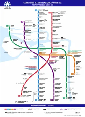 Интерактивная карта метрополитена Санкт-Петербурга