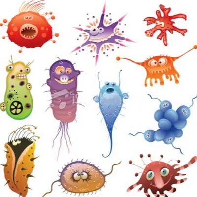 Рисунок микробы - 59 фото