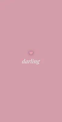 заставка на телефон darling | Розовые обои, Обои, Милые обои