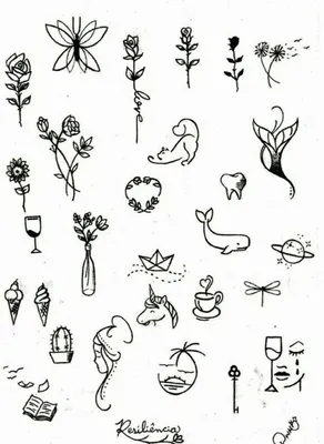 Идеи на тему «Мини рисунки для скетчбука» (98) | рисунки, артбуки, легкие  рисунки