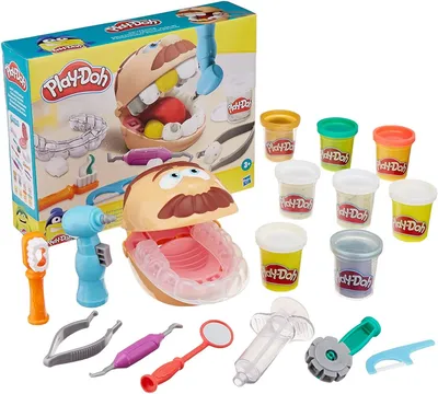 Масса для лепки Play-Doh Мистер Зубастик (B5520) 5 цветов / Игровой набор /  Зубной врач / Стоматолог — купить в интернет-магазине по низкой цене на  Яндекс Маркете