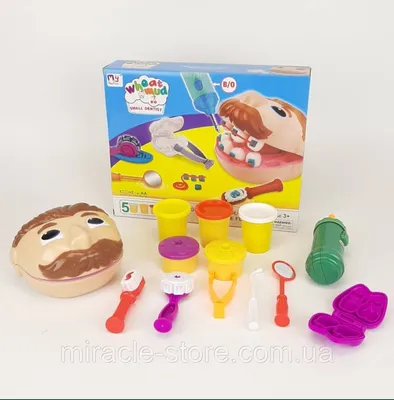 Play-Doh Игровой набор \"Мистер Зубастик\", с пластилином/Большой игровой  набор СТОМАТОЛОГ для лепки с пластилином \"Мистер Зубастик\" - купить с  доставкой по выгодным ценам в интернет-магазине OZON (576025624)