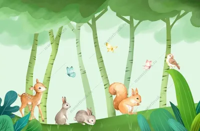 Животные - Лесные Животные для детей - Развивающие видео для малышей -  YouTube