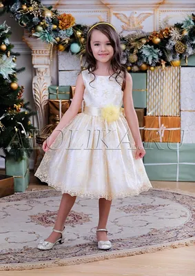 Вечернее платье для девочки Annabelle ✓белого цвета ✓длинное ❃Нарядные  детские платья ОПТом ❖Коллекция МИРАБЕЛЬ ☙Валентина Гладун