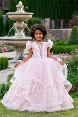 Детское платье для девочек; Вечерние детские нарядные платья без рукавов на  свадьбу; Торжественные платья принцессы для малышей; Цветочный дизайн |  AliExpress