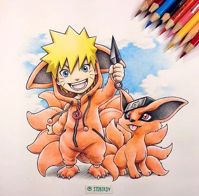 Купить Фигурная подушка чиби по аниме \"Наруто Узумаки\" / Pillow Naruto  Uzumaki, размер 44-46см с доставкой по России