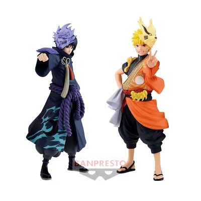 Bandai Anime Heroes Rivals 2 Pack Uzumaki Naruto and Sasuke Uchiha Toy  Action Figure Toy Bundle with 2 My Outlet Mall Stickers - Walmart.com