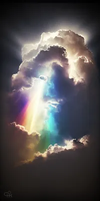 Необычные радужные облака - редкое оптическое явление 2 | Пикабу