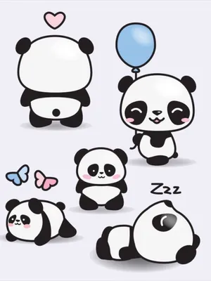 Няшный картинки панды для срисовки обои