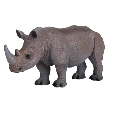 Яванский носорог на белом фоне | Премиум Фото