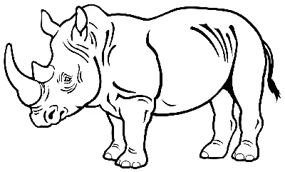 Картинка маска носорога — Все для детского сада