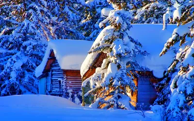 рождественские зимние пейзажи с маленькой деревней украшенной к рождеству  Фото Фон И картинка для бесплатной загрузки - Pngtree