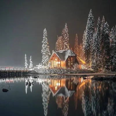 Красивые зимние пейзажи природы - 68 фото