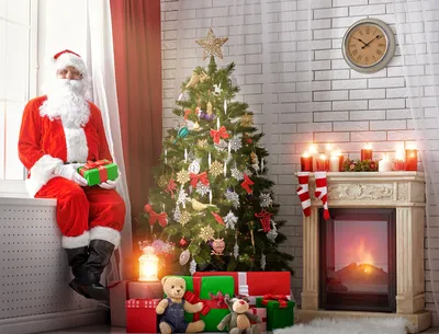 Фигура декоративная Санта в красном 80см по цене 4490 ₽/шт. купить в Москве  в интернет-магазине Леруа Мерлен
