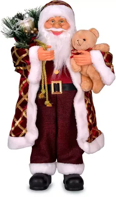 Человек санта в искусственную елку. Новогодние праздники рождества.  Бородатого человека, одетый в праздничном костюме Стоковое Изображение -  изображение насчитывающей костюм, поджигателей: 200342011