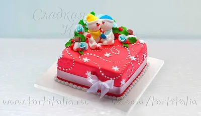 Новогодний торт снеговик №841 по цене: 2500.00 руб в Москве | Lv-Cake.ru