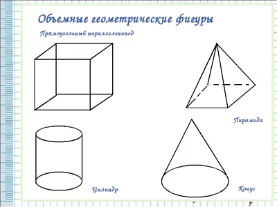 ОБЪЕМНЫЕ ГЕОМЕТРИЧЕСКИЕ ФИГУРЫ | Удоба - бесплатный конструктор  образовательных ресурсов