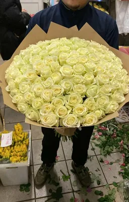 Miryam Fleurs - Большой букет белых роз 💚💚💚 Заказывайте... | Facebook