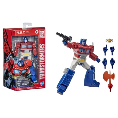 Transformers: R.E.D. Optimus Prime Kids Toy Action Figure for Boys and  Girls (4”), Only At Walmart - Walmart.com